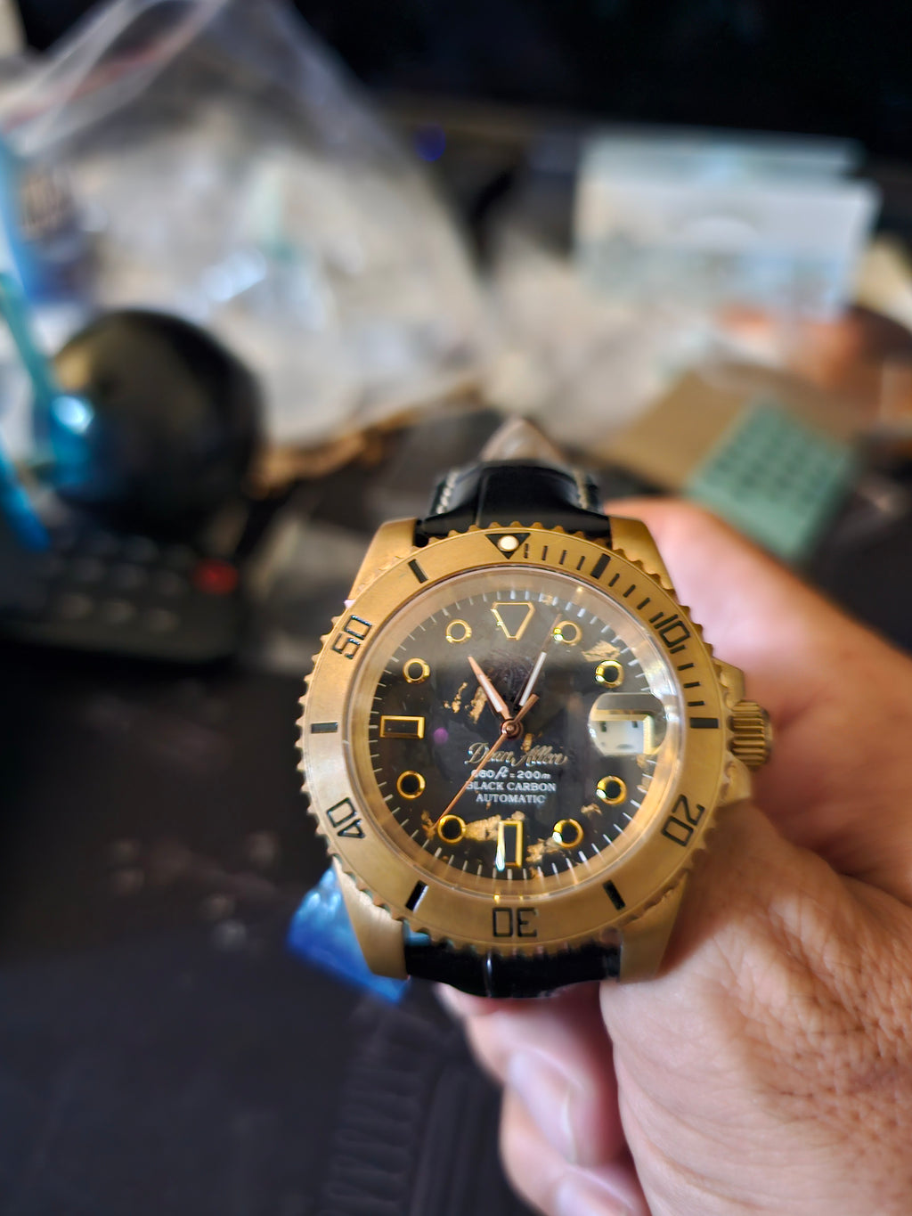 Bronze Mechanical Watch. NH35A movement. Sapphire Crystal. 200m Water Resistant